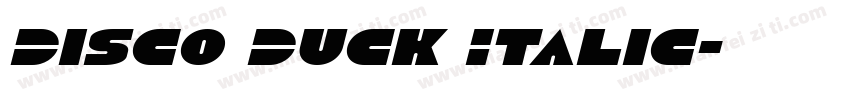 Disco Duck Italic字体转换